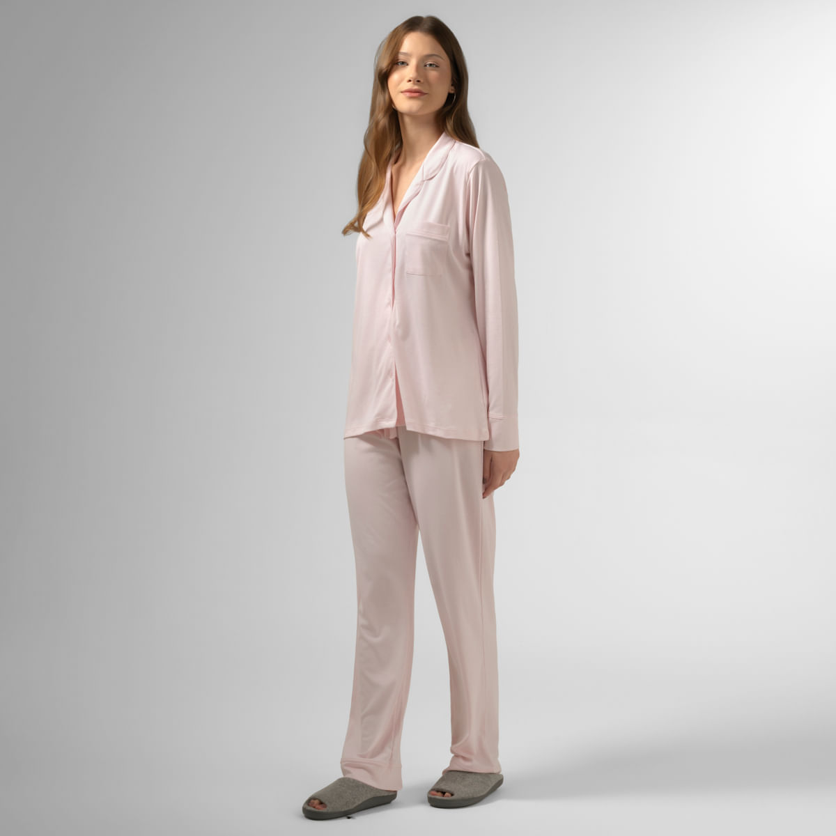 08 04 0011 Piajama Aurora Longo Rosa 012